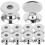 Aluminum Dresser Knobs Silver 10 Pack 5