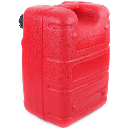 Bärbar utombordsbränsletank 34Gal röd plast 2