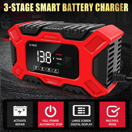 Accu-onderhouder 12V6A draagbare autolader 2