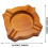 Walnut Wood Ashtray with 4 Cigar Holders 2