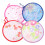 Round Foldable Hand Fan – Assorted Colours, 21 cm 3
