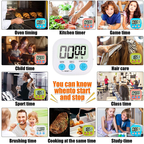 Digital Kitchen Timer with Magnetic Back and Large Display 2