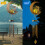 Solar Moon Wind Chime with Crackle Glass Ball 5