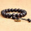 Trä Buddha Mala bönepärlor för män Tibet handled 1