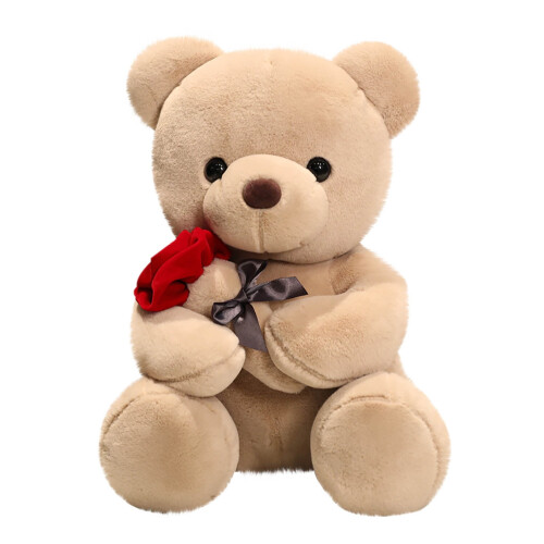 Valentine's Day Plush Teddy Bear with Rose 23cm 1
