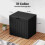 EDX deck box waterproof UV-resistant lockable 30-gal black 3