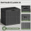 EDX deck box waterproof UV-resistant lockable 30-gal black 4