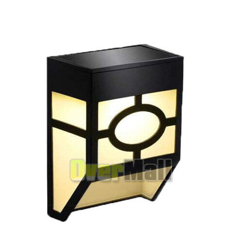 Luminária solar de LED para deck, preta e branca, IP44
