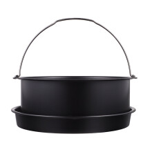 Air Fryer Accessories Set Steel Pizza Pan Bread Pan 6 inch