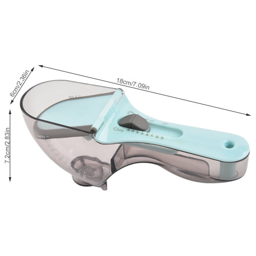 Verstelbare plastic maatbekerlepel, 18 cm 1