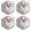 4-częściowe ceramiczne mini sosjerki 1