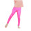 Girls' athletic leggings solid color hot pink 2
