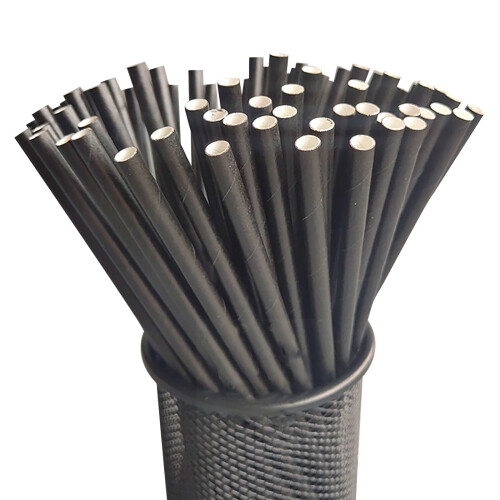Randiga papperssugrör – 25-pack