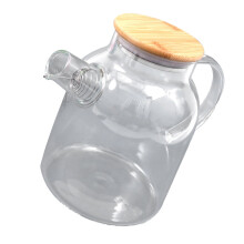 Bouilloire en verre résistant à la chaleur de 1,6 L