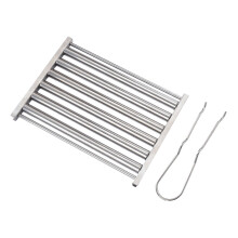 Support à rouleaux pour hot-dogs en acier inoxydable 200 x 50 mm