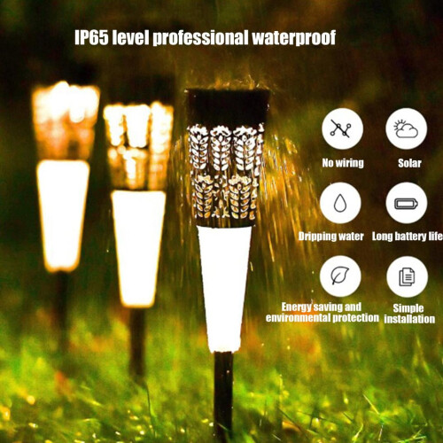 Luminárias solares externas com LED que muda de cor, IP67 2