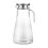 Glass Pitcher with Handle and Lid 61.5 oz 3
