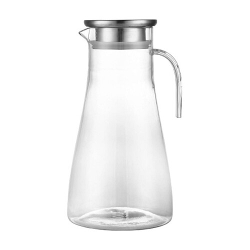 Γυάλινη κανάτα με λαβή και καπάκι 61,5oz 1