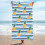 Serviette de plage en microfibre 74 x 150 cm Séchage rapide & 4
