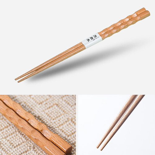 Ξύλινα Chopsticks Επαναχρησιμοποιήσιμα Αντιολισθητικά 1 Ζεύγος 2