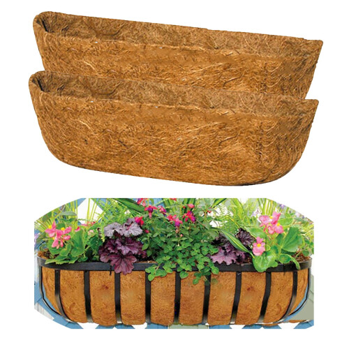 Coconut Fiber Liners for Hanging Baskets 2 pcs 2
