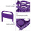 Panier porte-bières pliable violet – 12 bouteilles 3
