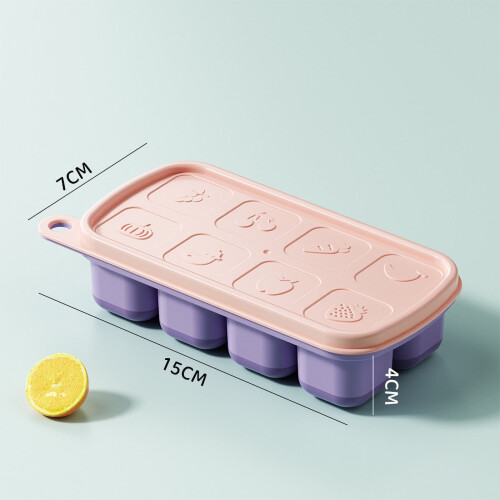 Forma de gelo reutilizável com fundo macio, 15 x 7 x 4 cm 2
