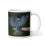 Belted Kingfisher White Ceramic Mug 11 oz 1