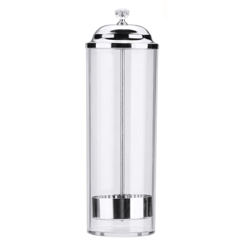 Vintage-Style Straw Dispenser with Lid, Clear