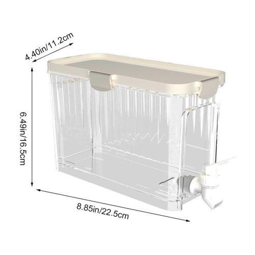 Distributeur de boissons réfrigéré de 3,5 L avec robinet et couvercle 1