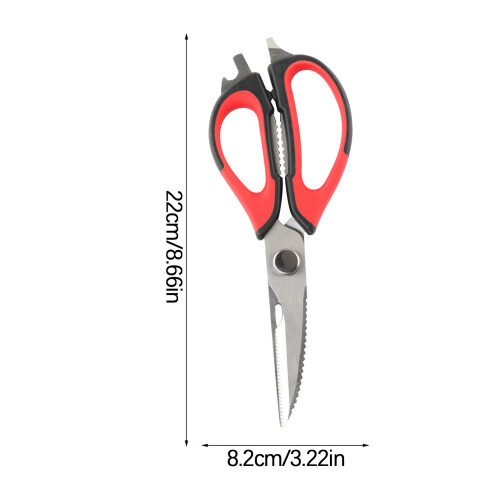 Ciseaux de cuisine détachables en acier inoxydable, 23 cm 1