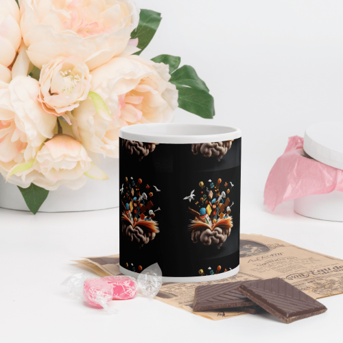 11 oz White Ceramic Mug 2