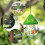 2er-Set beflockte Vogelhäuschen für Garten und Terrasse 2