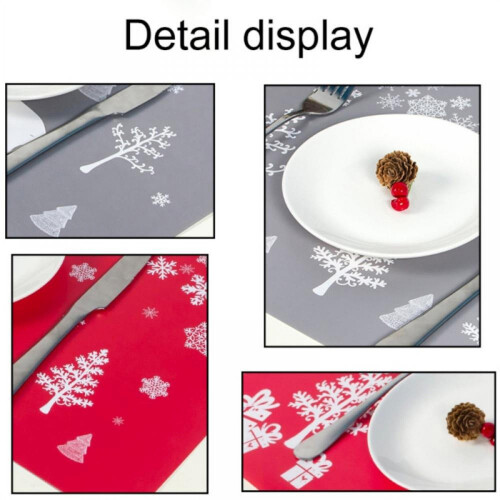 Ensemble de 6 sets de table et sous-verres en PVC 2
