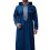 Robe à capuche avec fermeture éclair pour hommes,-Blanc L 7