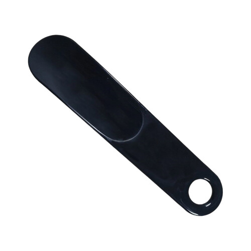 Plastic Shoe Horn 15cm Ergonomic Grip Plastic Shoehorn-Black