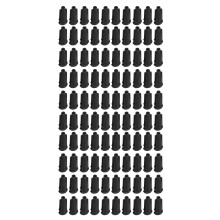Pack Of 100 Dispensing Tip Featuring Leak Resistant-Black