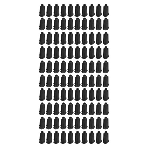 Pack Of 100 Dispensing Tip Featuring Leak Resistant-Black