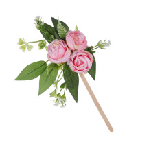 Rose Flower Cake Decoratie Festival Evenement Zijden-roze