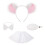 Leuke stoffen koala-haarclips voor-Witte koala oor drie 1