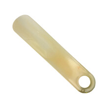 Draagbare Plastic Schoenlepel 15cm Lange-doorschijnend geel f