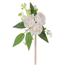 Elegante rozentaartdecoratie bruiloften verjaardag-Wit