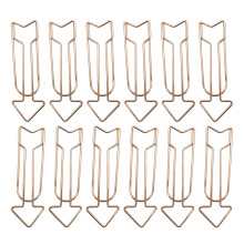 12 stuks multifunctionele metalen paperclip gekleurde-rosé goud