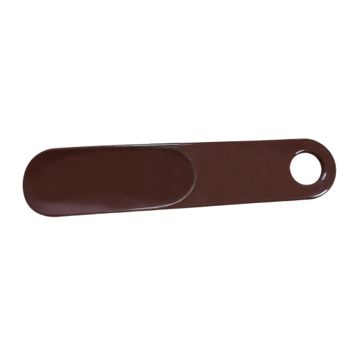 Kunststoff-Schuhlöffel, 15 cm, ergonomischer Griff,-braun