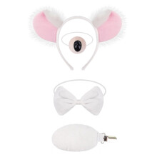 Cartoon Koala kostuum haarclips voor-Witte koala-viertje