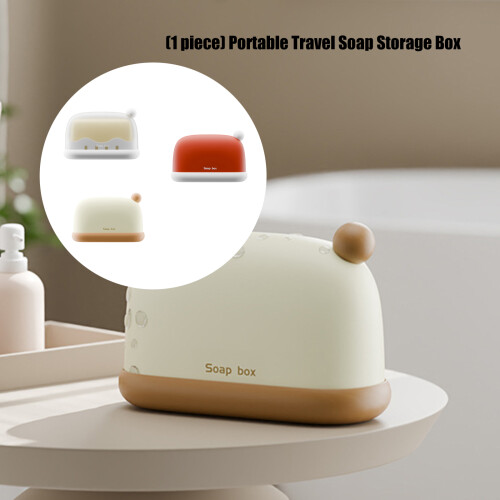 Soap Storage Solution Soap Holder with Drain Tray For-White 2