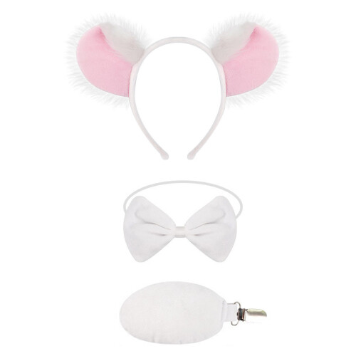 Leuke stoffen koala-haarclips voor-Witte koala threepi