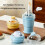 Practical Silicone Drinking Bottle Practical Folding Water-Blue 2