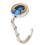 Space Saving Foldable Round Hook With Scratch-blue frog 1