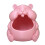 Fascinating Plastic Hamster Shape Basket Desk Organizers-Pink 1